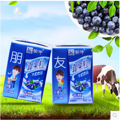 蒙牛真果粒蓝莓康美苗条装