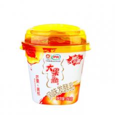伊利芒果+黄桃果粒酸奶