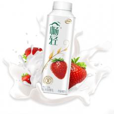 伊利畅轻燕麦+草莓发酵乳