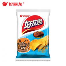 好丽友好友趣多汁牛排味薯片超值装
