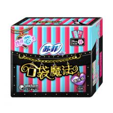 苏菲口袋魔法零味道感240日用超薄绵柔洁翼型