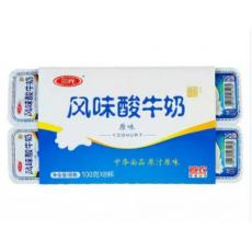 三元原味酸牛奶八连杯