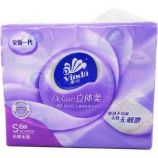 维达V2885立体美三层压花抽取面巾纸