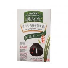 章华生态抗过敏染发霜（棕黑）
