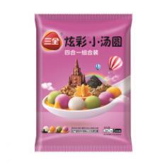 三全炫彩小汤圆四合一组合装（香橙+黑芝麻+核桃+腰果巧克力）