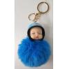 毛娃娃钥匙扣（浅蓝）