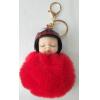 毛娃娃钥匙扣（大红）