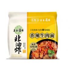 五谷道场经典香辣牛肉面五连包