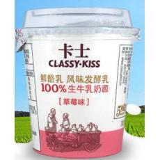 卡士草莓味风味发酵乳三连杯