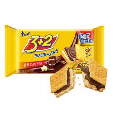 康师傅3+2香草巧克力味苏打夹心饼干