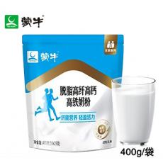 蒙牛脱脂高纤高钙高铁奶粉