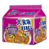 康师傅大食袋老坛酸菜牛肉大食袋面五连包
