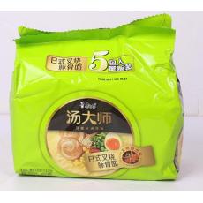 康师傅汤大师日式叉烧豚骨面五连包