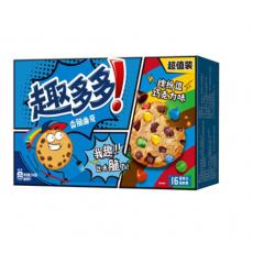 趣多多香脆曲奇缤纷逗巧克力味超值装