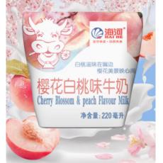 海河樱花白桃牛奶