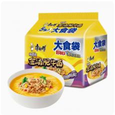 康师傅方便面BIG酸香爽金汤肥牛大食五连包