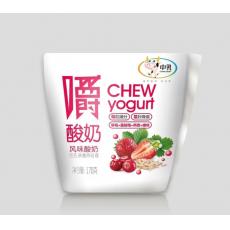 中乳嚼酸奶燕麦+草莓+蔓越莓风味