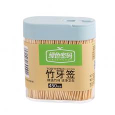 绿色密码竹牙签...