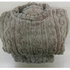 纯色加绒圆领睡...