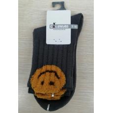 紫鹭鸟L7448-9羊绒童袜