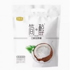 君乐宝简醇0添加蔗糖椰果果粒风味酸牛奶