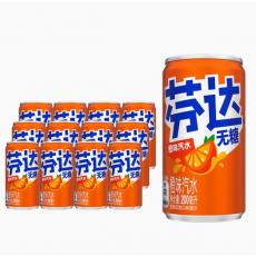 芬达无糖橙味汽...