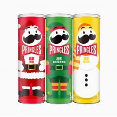 品客薯片三连罐...