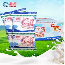 海河纯牛奶利乐...