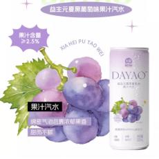 大窑益生元夏黑葡萄味果汁汽水