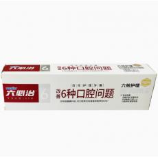 蓝天六必治百年护理牙膏（酷爽冬青薄荷）