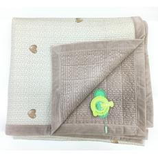 天丝婴儿绒床盖...