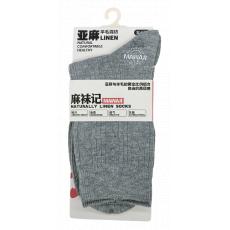 麻袜记女士中筒...