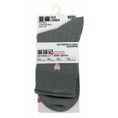 麻袜记女士中筒...
