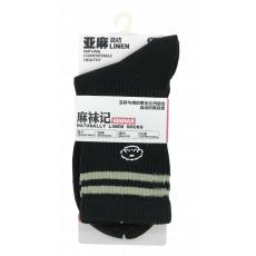 麻袜记女士中筒...