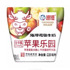 海河花色苹果乐园牛奶