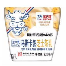 海河马花色斯卡彭芝士茶乳牛奶
