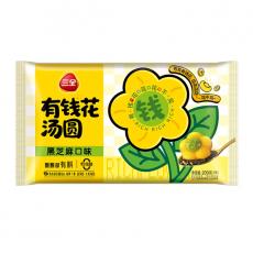 三全有钱花黑芝麻汤圆