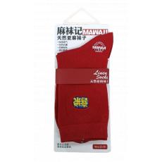 麻袜记新年男士袜24618