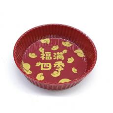 希尔圆形罗马纹置物盘819006