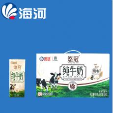 海河悠冠纯牛奶...