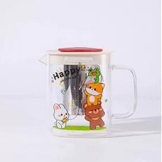 丕格PG6445印花耐热玻璃泡茶壶