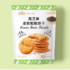 华美麦麸粗粮饼黑芝麻
