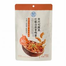 盒马贵州麻辣果红酸汤脱骨鸭掌