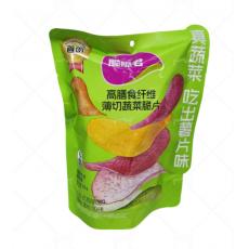 脆脆君薄切蔬菜脆片挪威芥末鳕鱼味