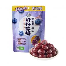 盒马蓝莓果汁爆浆籽籽软糖